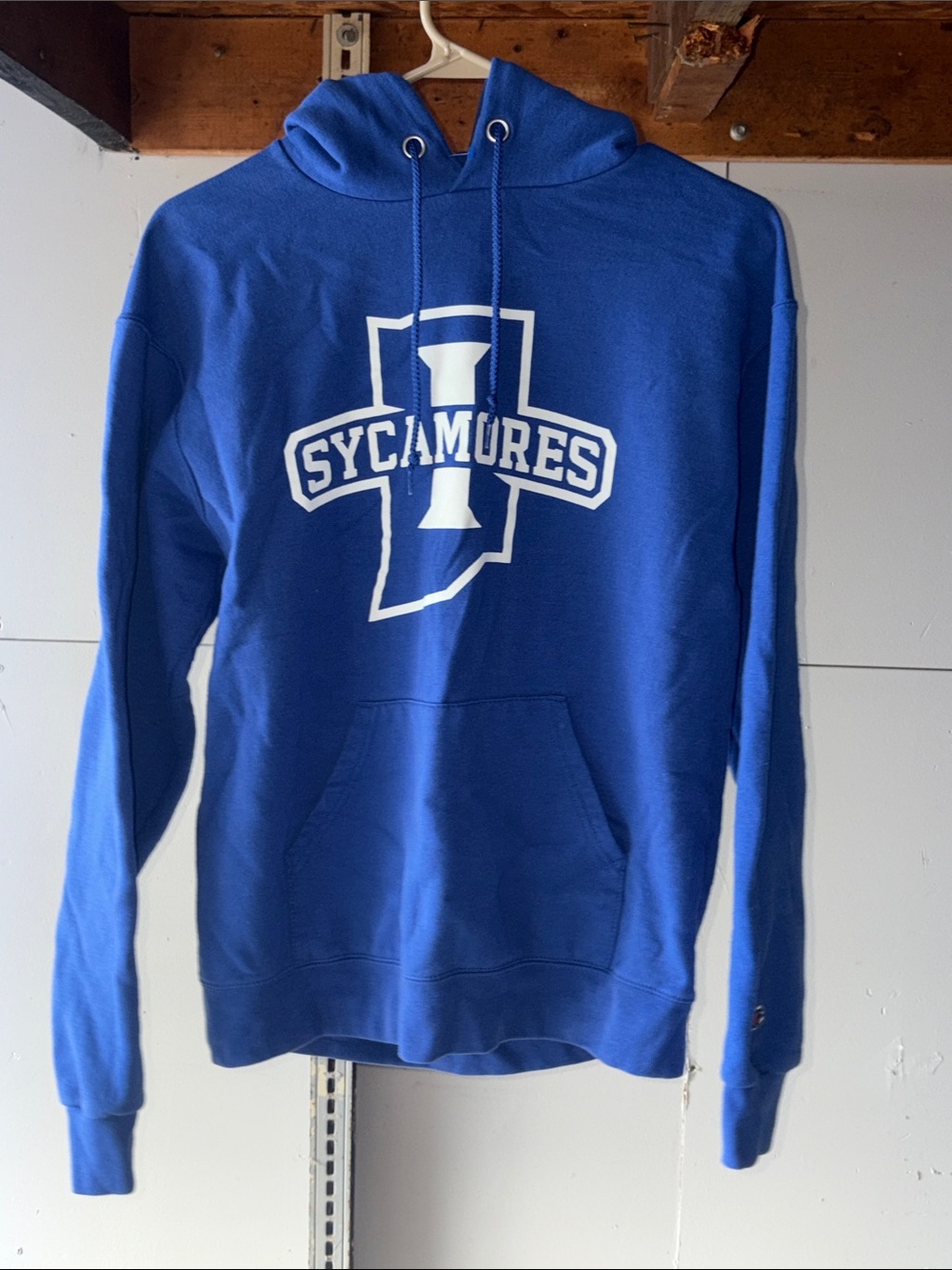 Indiana State Sycamores Blue Pullover Hoodie Sweatshirt - Men's Size Medium